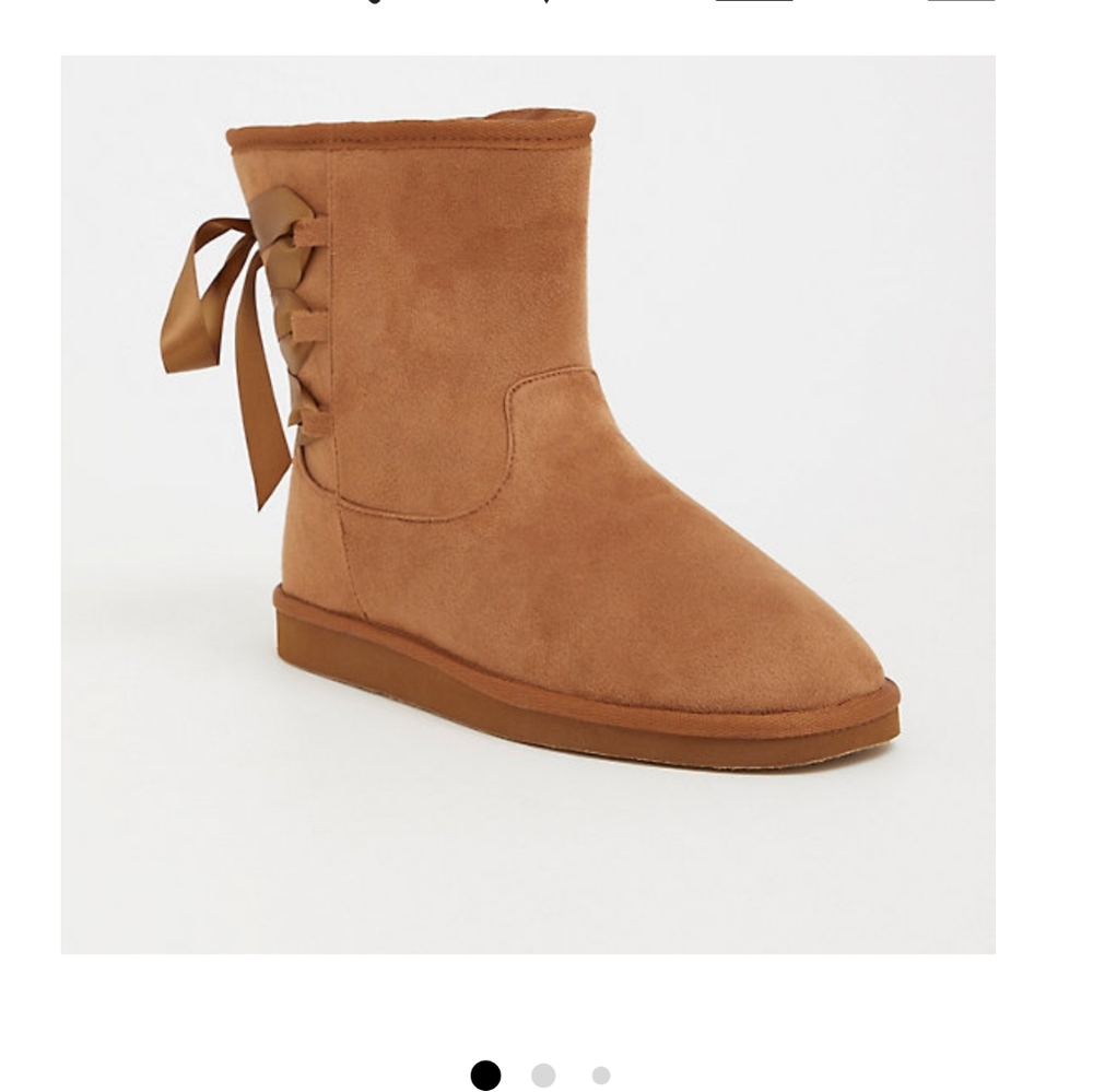 Torrid Brown Faux Fur Boots Size 10 Wide